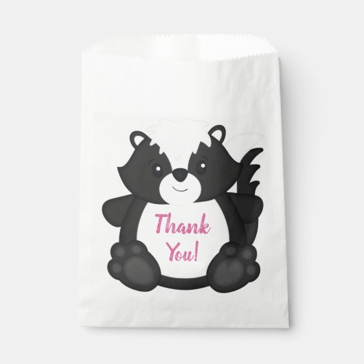 Skunk Birthday Geschenktütchen (Vorderseite)
