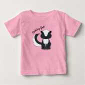 Skunk Birthday Girl Party Kids Baby T - Shirt (Vorderseite)
