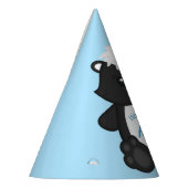 Skunk Birthday Party Blue Partyhütchen (Links)