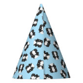 Skunk Birthday Party Blue Partyhütchen (Rückseite)