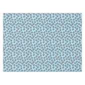 Skunk Birthday Party Blue Tischdecke (Vorderseite (Horizontal))
