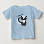 Skunk Birthday Party Kids Baby T-shirt<br><div class="desc">Feiern Sie den Geburtstag Ihres Kindes mit diesem bezaubernden Schnupfen Geburtstagsgeschenk! Ideal für eine Waldtierfeier,  oder einfach nur für ein Kind,  das Lieben in den Schotten! Ein Party zum 1. Geburtstag für ein Baby!</div>