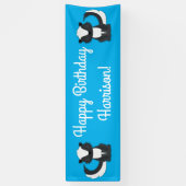 Skunk Birthday Party Kids Banner (Vertikal)