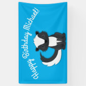 Skunk Birthday Party Kids Banner (Vertikal)