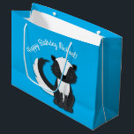 Skunk Birthday Party Kids Große Geschenktüte<br><div class="desc">Feiern Sie den Geburtstag Ihres Kindes mit diesem bezaubernden Schnupfen Geburtstagsgeschenk!  Ideal für eine Waldtierfeier,  oder einfach nur für ein Kind,  das Lieben in den Schotten!  Ein Party zum 1. Geburtstag für ein Baby!</div>