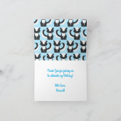 Skunk Birthday Party Kids Karte (Innenseite)