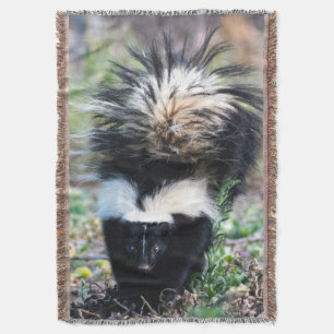 Skunk Black and White Decke