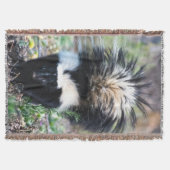 Skunk Black and White Decke (Vorderseite)