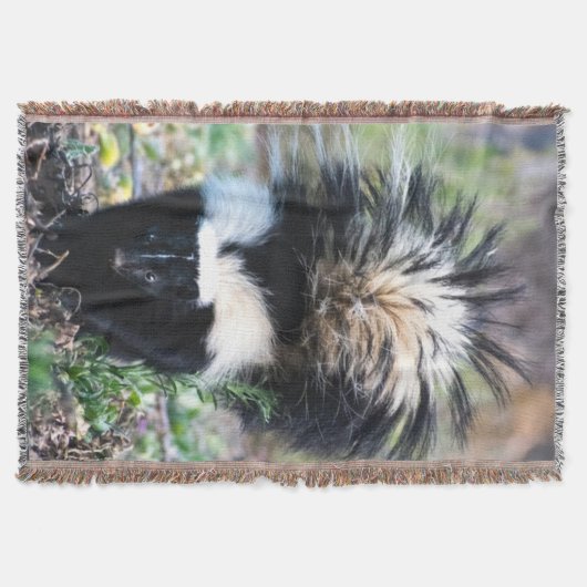 Skunk Black and White Decke (Vorderseite)