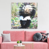 Skunk Black and White Leinwanddruck (Insitu (Wohnzimmer))