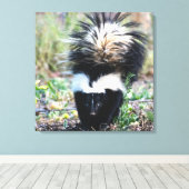 Skunk Black and White Leinwanddruck (Insitu (Holzboden))