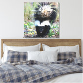 Skunk Black and White Leinwanddruck (Insitu (Schlafzimmer))