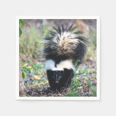 Skunk Black and White Serviette (Vorderseite)