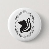 Skunk Cameo Silhouette Button (Vorderseite)
