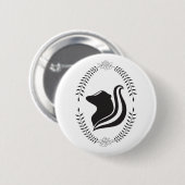 Skunk Cameo Silhouette Button (Vorne & Hinten)