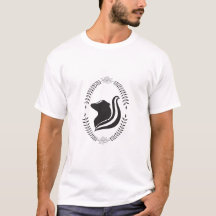 Skunk Cameo Silhouette T - Shirt (Flora)
