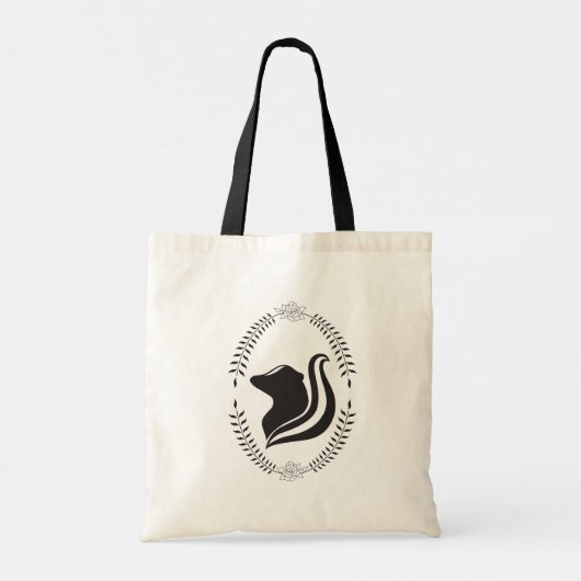 Skunk Cameo Silhouette Tasche (Flora) (Rückseite)