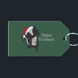 Skunk Christmas Skunks Winter Animals Adult Tuch  Geschenkanhänger<br><div class="desc">Der weihnachtliche Schauer mit Feenlicht. Hübsche Tiere mit Geschenken und Schnee zu den Ferien. Auch lustig für Weihnachten im Juli. Stinkiers sind süße Tiere und perfekt zu Weihnachten.</div>