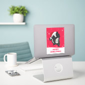 Skunk Christmas Skunks Winter Animals Sticker (Laptop auf Schreibtisch)