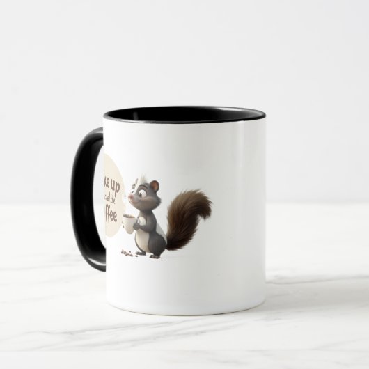 skunk coffee mug tasse (Vorderseite Links)