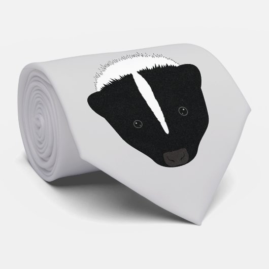 Skunk Face Krawatte (Gerollt)