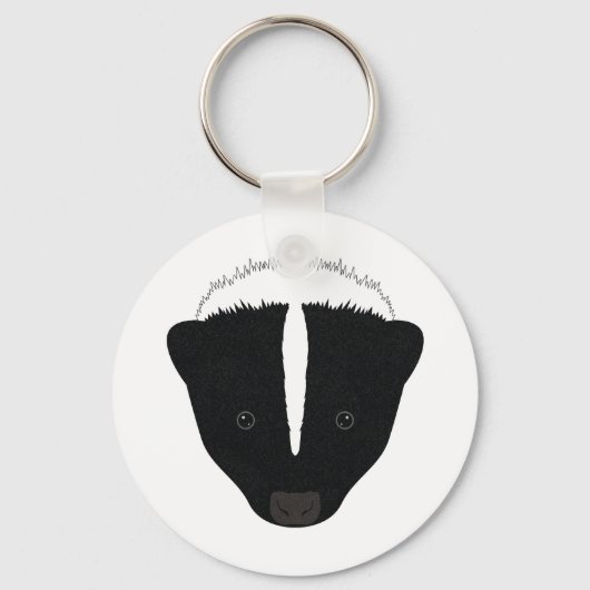 Skunk Face Schlüsselanhänger (Vorderseite)