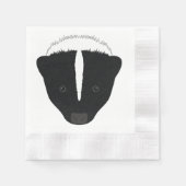 Skunk Face Serviette (Vorderseite)