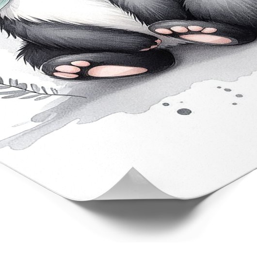 Skunk Forest Kinderzimmer Wall Art Poster (Ecke)