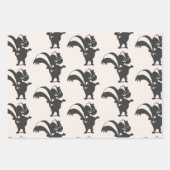 Skunk Geschenkpapier Set (Vorderseite 3)