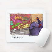 Skunk Graffiti Funny Cartoon Gifts & T-Shirt Mousepad (Mit Mouse)