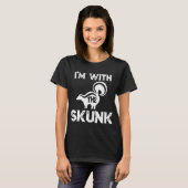 Skunk Halloween-Kleid T-Shirt (Vorne ganz)