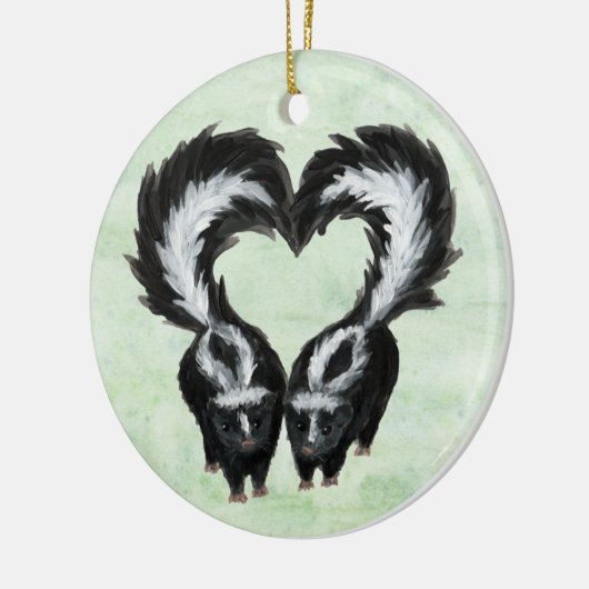 Skunk Heart Ornament (Links)