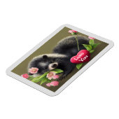Skunk Hugging Blume Liebe You Magnet (Linke Seite)