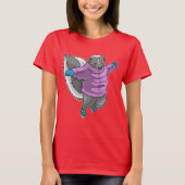 Skunk Ice Skaten Ice Skate T-Shirt (Vorderseite)