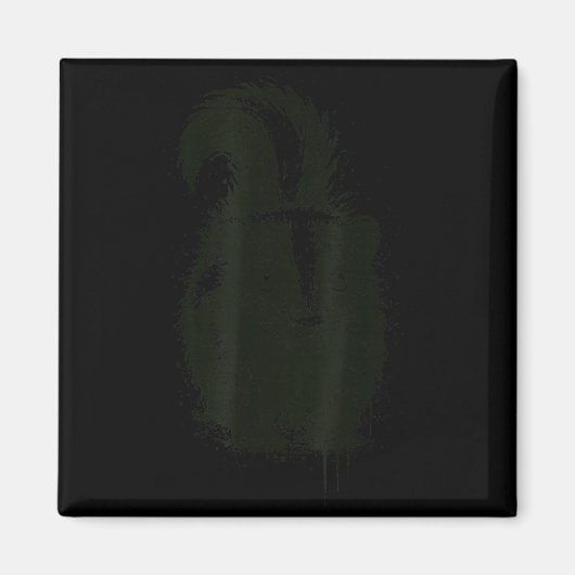Skunk Ink Art Nge Aesthetic Pest Forest Animal Rtr Magnet (Vorne)