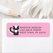 Skunk Kid Niedlich Woodland Rücksendeadresse (Insitu)