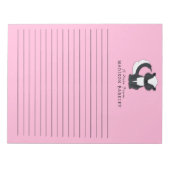 Skunk Kid Niedlich Woodland Stationary Notepad Notizblock (Vorderseite)
