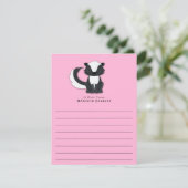 Skunk Kid's Niedliche flache Stationärkarten Dankeskarte (Stehend Vorderseite)