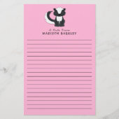 Skunk Kids Niedliches Woodland-Tier Briefpapier (Vorderseite)