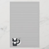 Skunk Kids Niedliches Woodland-Tier Briefpapier (Rückseite)