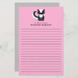 Skunk Kids Niedliches Woodland-Tier Briefpapier