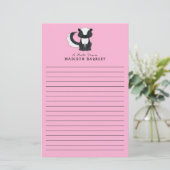 Skunk Kids Niedliches Woodland-Tier Briefpapier (Stehend Vorderseite)