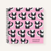 Skunk Kids Niedliches Woodland-Tier Notizblock (Vorderseite)