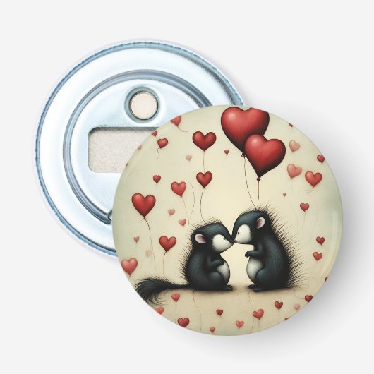 Skunk Liebe 1 Flaschenöffner (Vorderseite)
