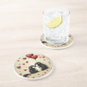 Skunk Liebe 1 Getränkeuntersetzer (Seite)