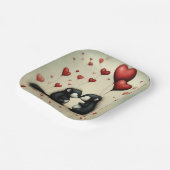 Skunk Liebe 1 Pappteller (Gewinkelt)
