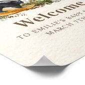 Skunk Little Stinker Girl Babydusche Floral Poster (Ecke)