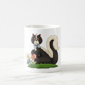 Skunk mit Blume Kaffeetasse
