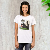 Skunk mit Blume T-Shirt