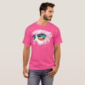 Skunk mit Brille Sonnenbrille T-Shirt (Vorne ganz)
